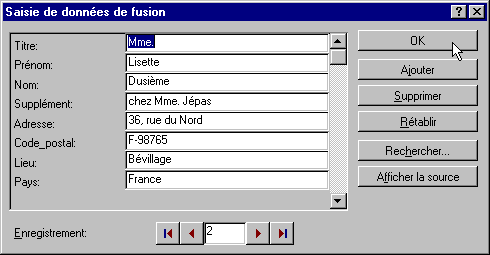 Administartion facile de la source de données